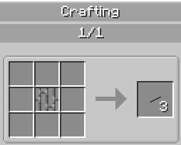 Crafting Recipe for Rotation Axle