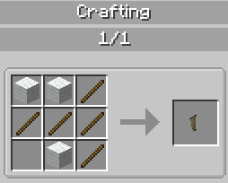 Crafting Recipe for Rudder Part