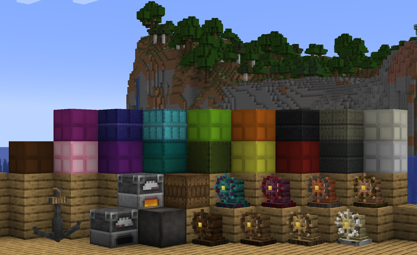 An assortment of blocks added by Eureka