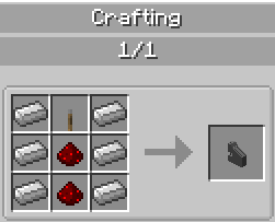 Crafting Recipe for Lift Lever